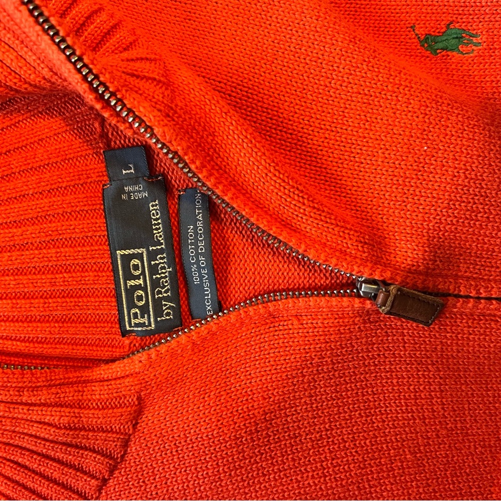 Polo by Ralph Lauren Men's Orange Sweater